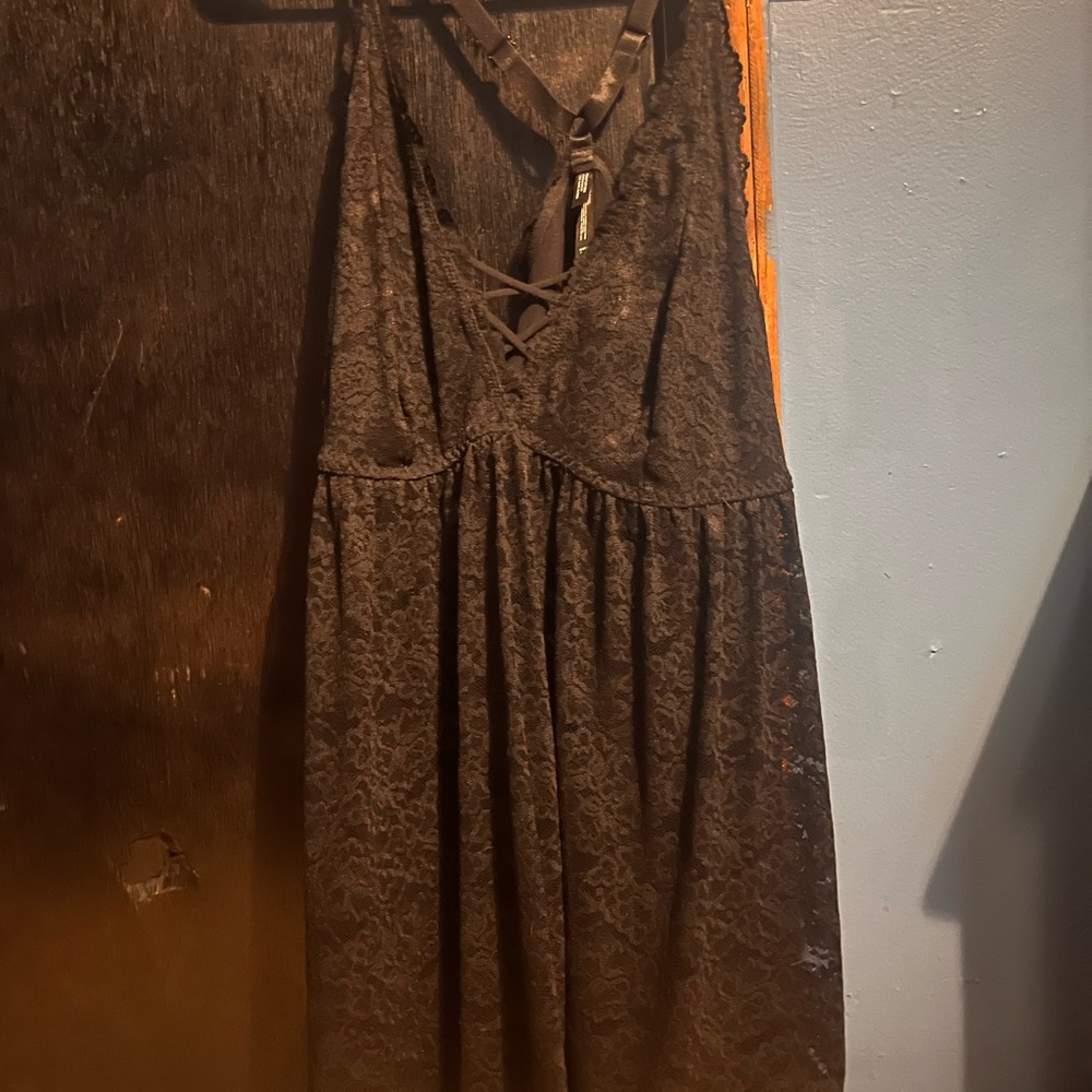 Torrid Black Pleated Bustier Sundress